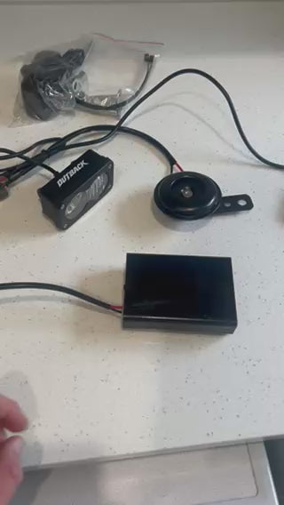 Rechargable combo kit 1800lm+ baja 105db horn [long runtime] high quality cells
